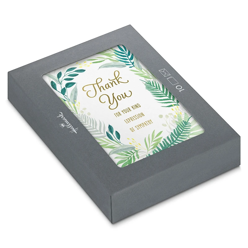Fern Border Sympathy Thank You Notes, Pack of 10 for only USD 10.49 | Hallmark
