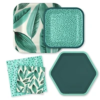 Palm Leaves and Polka Dots Party Essentials Set for only USD 3.99-4.99 | Hallmark