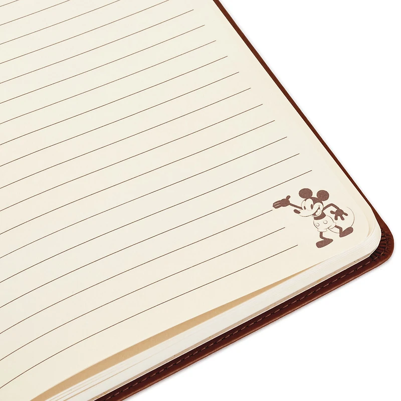 Disney Mickey Mouse Brown Faux Leather Journal for only USD 14.95 | Hallmark