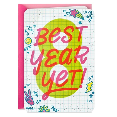 Best Year Yet 8th Birthday Card for only USD 4.99 | Hallmark