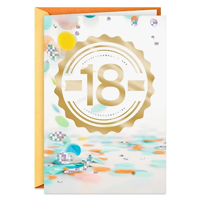 An Exciting Age and Amazing Year 18th Birthday Card for only USD 2.99 | Hallmark