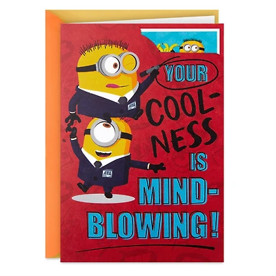 Despicable Me 4 Mind-blowing Coolness Minions Birthday Card for Kids With Stickers for only USD 4.99 | Hallmark