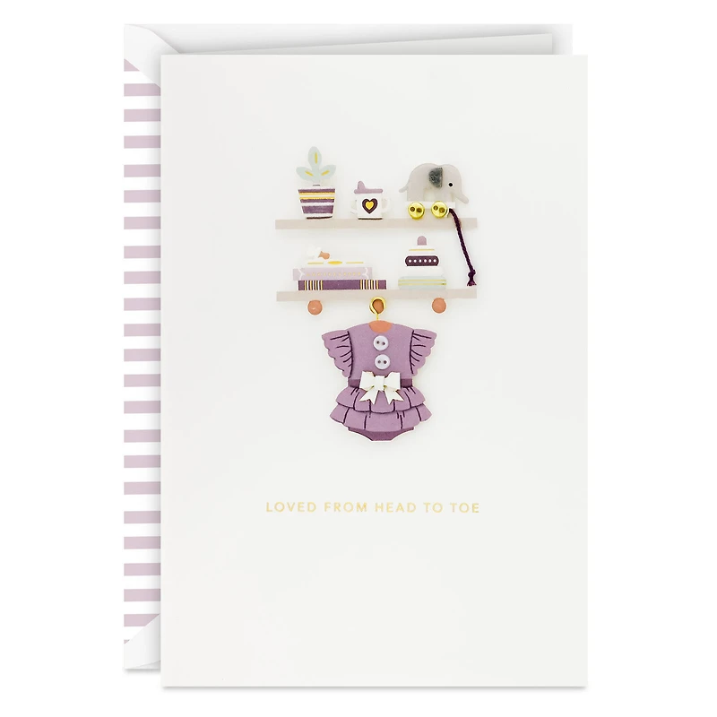 Loved from Head to Toe New Baby Girl Card for only USD 8.59 | Hallmark