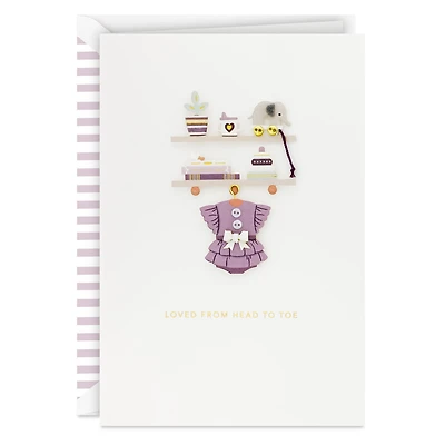 Loved from Head to Toe New Baby Girl Card for only USD 8.59 | Hallmark