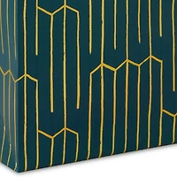 13" Gold Geometric on Teal Wine Gift Bag for only USD 4.49 | Hallmark