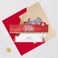 Happy Hippo Under the Tree Musical 3D Pop-Up Christmas Card With Light for only USD 10.99 | Hallmark