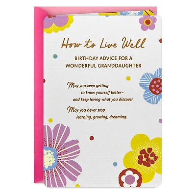 How to Live Well Birthday Card for Granddaughter for only USD 5.99 | Hallmark