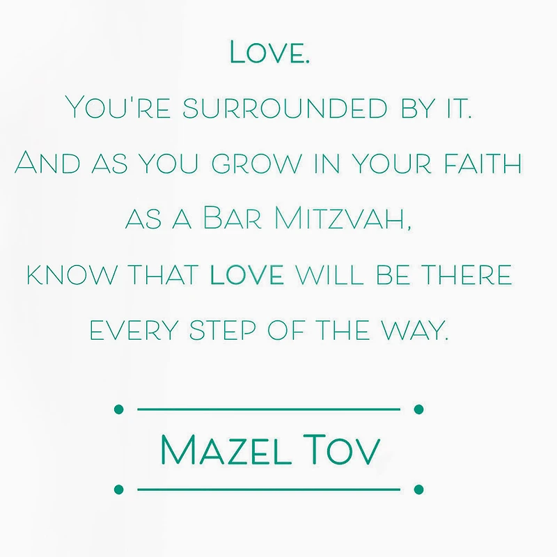 You're Surrounded by Love Bar Mitzvah Card for only USD 6.59 | Hallmark