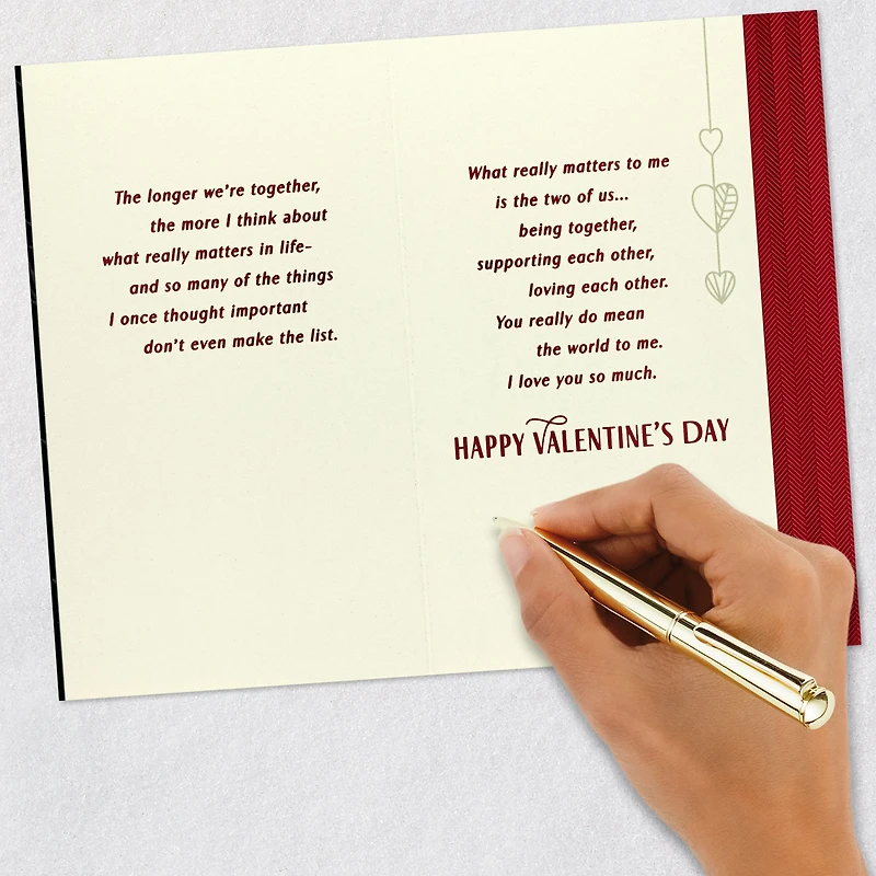 You Mean the World to Me Romantic Valentine's Day Card for Him for only USD 6.99 | Hallmark