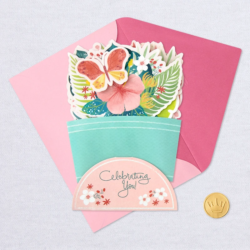 Celebrating You Flower Bouquet 3D Pop-Up Card for only USD 6.99 | Hallmark
