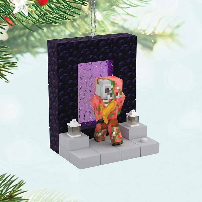 Minecraft Nether Portal With Zombified Piglin Ornament With Light for only USD 35.00 | Hallmark