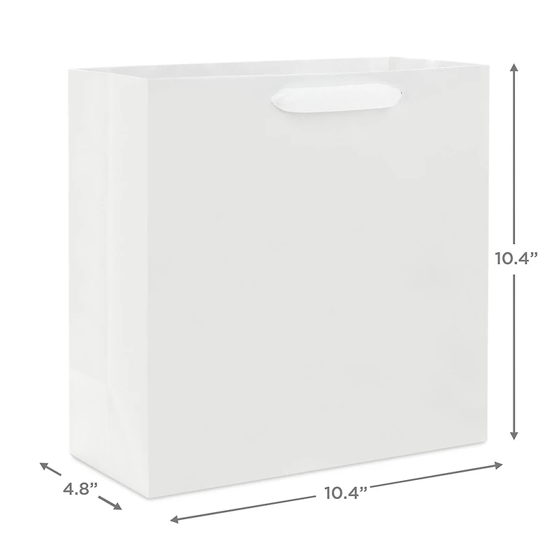 10.4" White Large Square Gift Bag for only USD 4.49 | Hallmark
