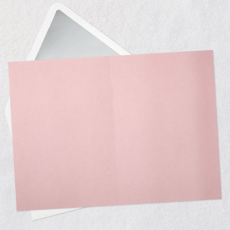 White Flowers on Blush Pink Blank Card for only USD 7.59 | Hallmark