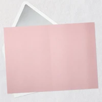 White Flowers on Blush Pink Blank Card for only USD 7.59 | Hallmark