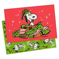 Peanuts® Red and Green 4-Pack Medium Christmas Gift Boxes for only USD 6.99 | Hallmark