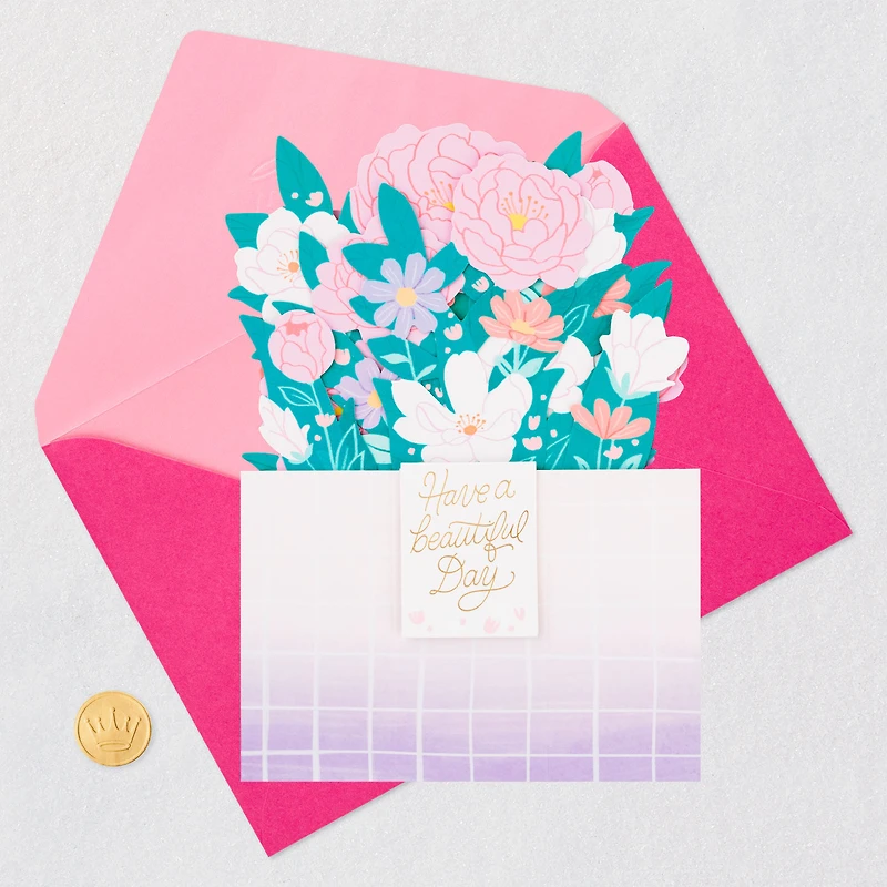 Flower Bouquet Have a Beautiful Day 3D Pop-Up Card for only USD 7.99 | Hallmark