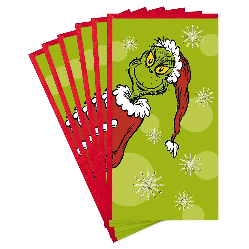 Dr. Seuss's How the Grinch Stole Christmas!™ The Grinch Money Holder Christmas Cards, Pack of 6 for only USD 8.99 | Hallmark