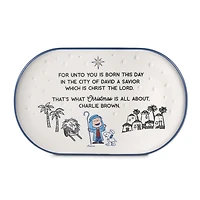 Peanuts® Linus Nativity Speech Oval Platter, 14.75" L for only USD 44.99 | Hallmark