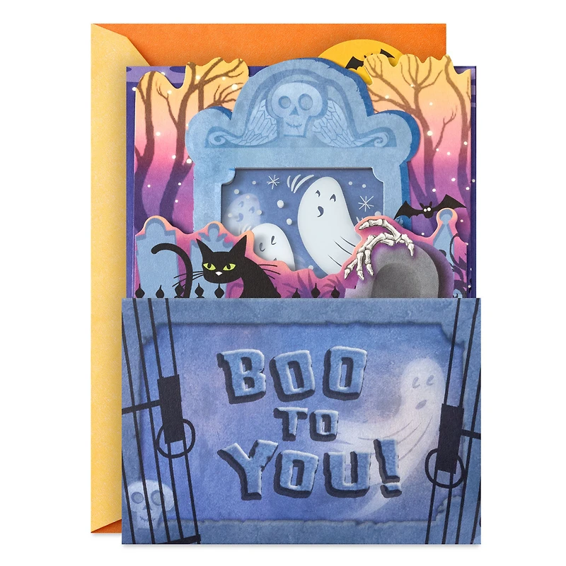 Ghosts in the Graveyard Musical Pop-Up Halloween Card With Light for only USD 11.99 | Hallmark