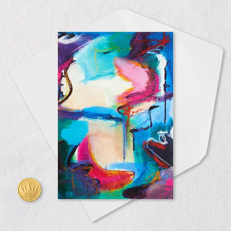 ArtLifting Abstract Painting Blank Card for only USD 3.99 | Hallmark