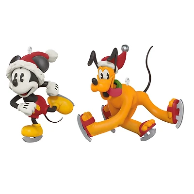 Mini Disney Mickey and Friends Gliding and Sliding Ornaments, Set of 2 for only USD 23.99 | Hallmark