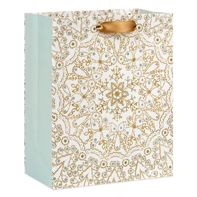 9.6" Snowflake Mandala Medium Holiday Gift Bag for only USD 3.49 | Hallmark