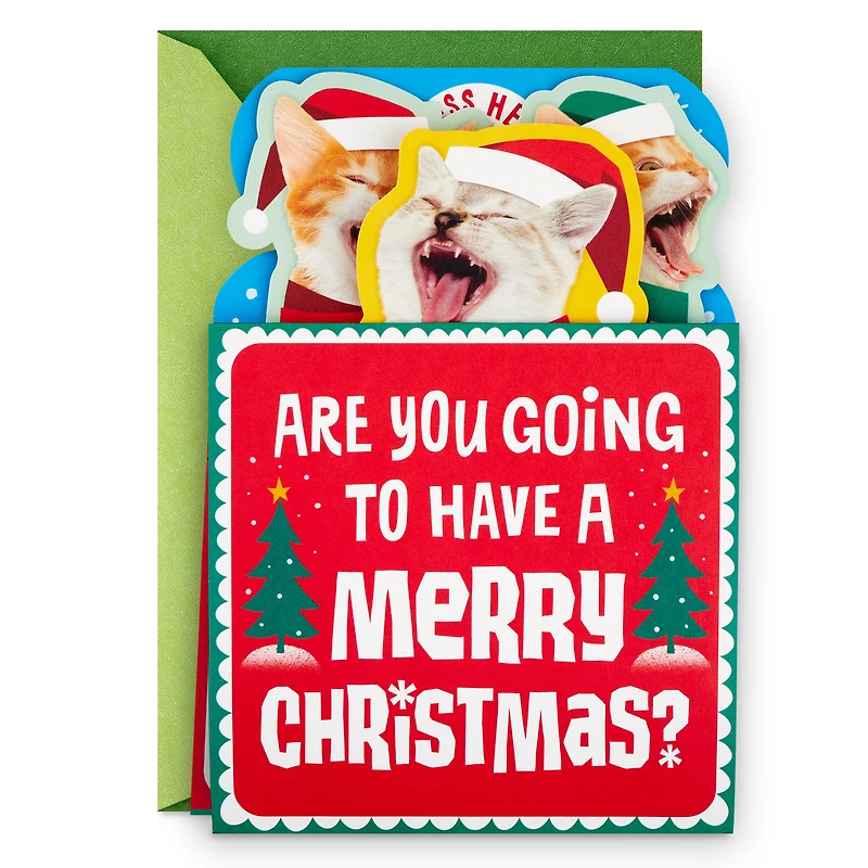 Caroling Cats Funny Musical Pop-Up Christmas Card for only USD 7.99 | Hallmark