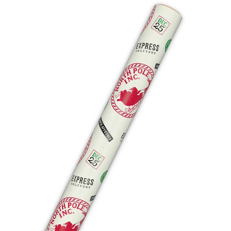 From Santa Stamps Jumbo Christmas Wrapping Paper Roll, 90 sq. ft. for only USD 9.99 | Hallmark