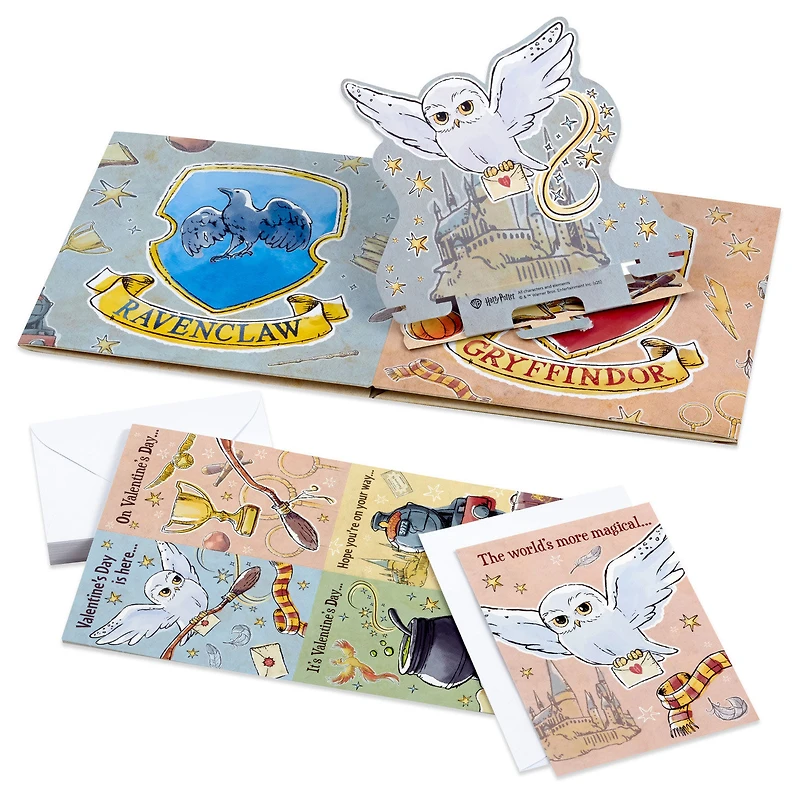 Harry Potter™ House Crests Kids Classroom Valentines Set With Cards and Mailbox for only USD 14.99 | Hallmark