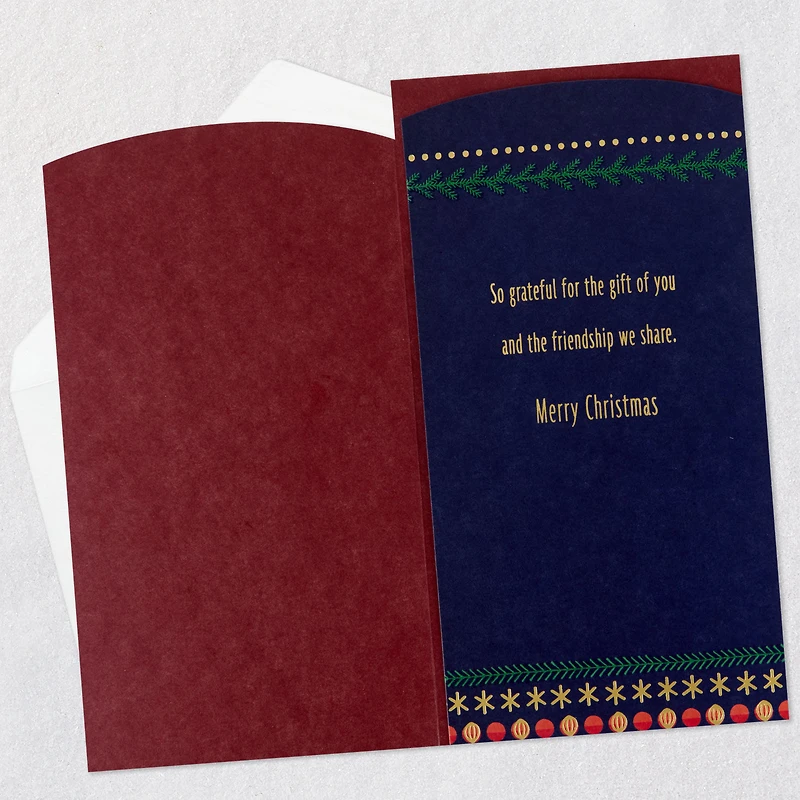 So Grateful for the Gift of You Christmas Card for Friend for only USD 4.59 | Hallmark