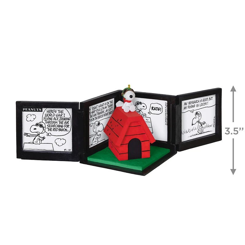 Peanuts® 75th Anniversary Snoopy as The Flying Ace Musical Ornament for only USD 49.99 | Hallmark