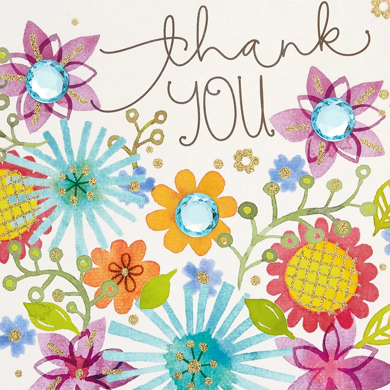 16" Dog With Flowers Jumbo Thank-You Card for only USD 9.99 | Hallmark