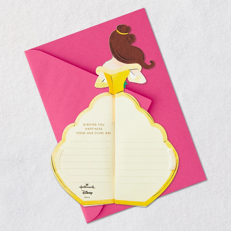 Disney Beauty and the Beast Belle Heart of Gold Honeycomb 3D Pop-Up Card for only USD 7.99 | Hallmark