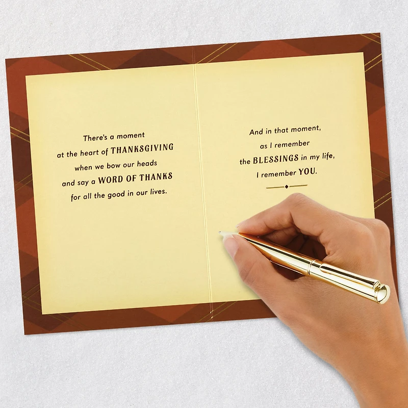 Remembering You Among My Blessings Thanksgiving Card for only USD 6.59 | Hallmark