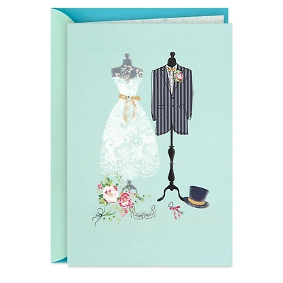 Bridal Gown and Groom Jacket Blank Wedding Card for only USD 3.99 | Hallmark