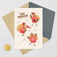 Thankful Turkeys in Jerseys Thanksgiving Card for only USD 2.99 | Hallmark