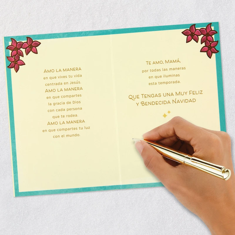 Love How You Live Your Life With Jesus Religious Spanish-Language Christmas Card for Mom for only USD 7.59 | Hallmark