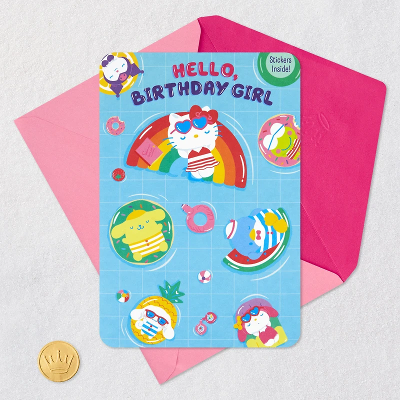 SANRIO® Hello Kitty® and Friends Fabulous You Birthday Card for Girls With Stickers for only USD 4.99 | Hallmark