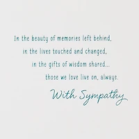 Nothing Loved Is Lost Sympathy Card for only USD 4.99 | Hallmark