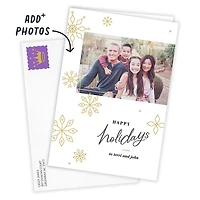 Elegant Snowflakes Custom Holiday Card for only USD 4.99 | Hallmark