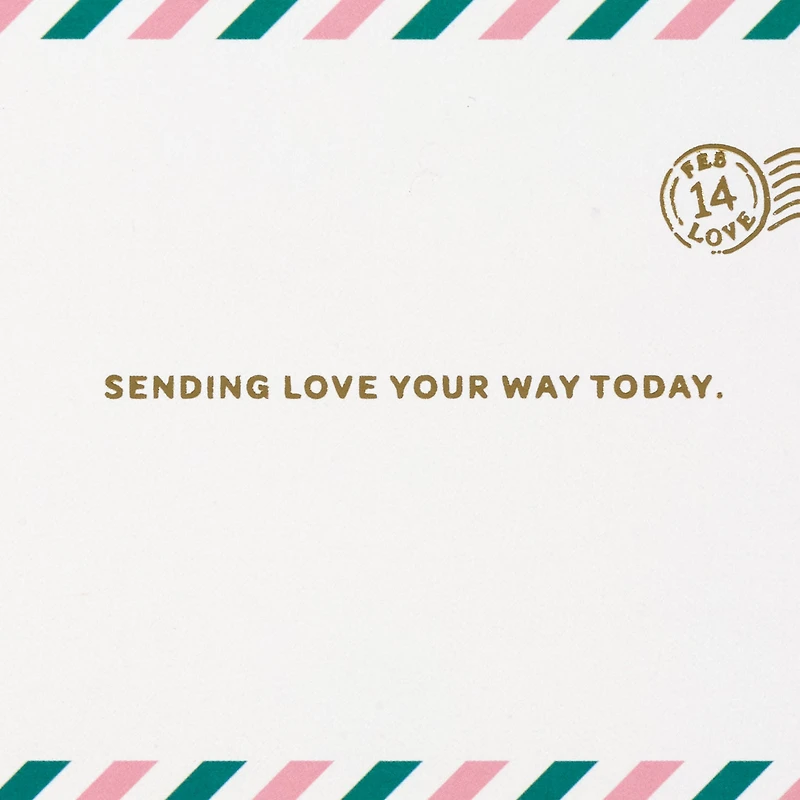 Sending Love Your Way Paper Craft Valentine's Day Card With Mini Card for only USD 5.99 | Hallmark