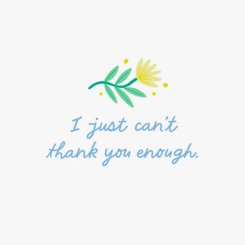 I Just Can't Thank You Enough Thank You Card for only USD 2.99 | Hallmark