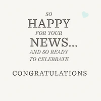 So Happy for Your News Wedding Card for only USD 3.99 | Hallmark
