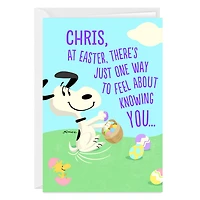 Peanuts® Egg-stremely Lucky to Know You Custom Easter Card for only USD 4.99 | Hallmark