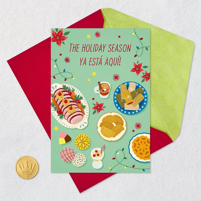 Tamales and Empanadas Spanish-Language and English Christmas Card for only USD 3.99 | Hallmark