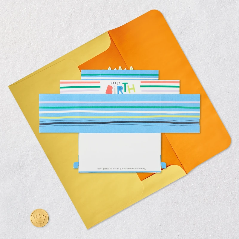 Playful Blue Cake 3D Pop-Up Birthday Card for Kids for only USD 7.99 | Hallmark