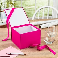 7.2" Solid Hot Pink Large Square Gift Box for only USD 6.99 | Hallmark