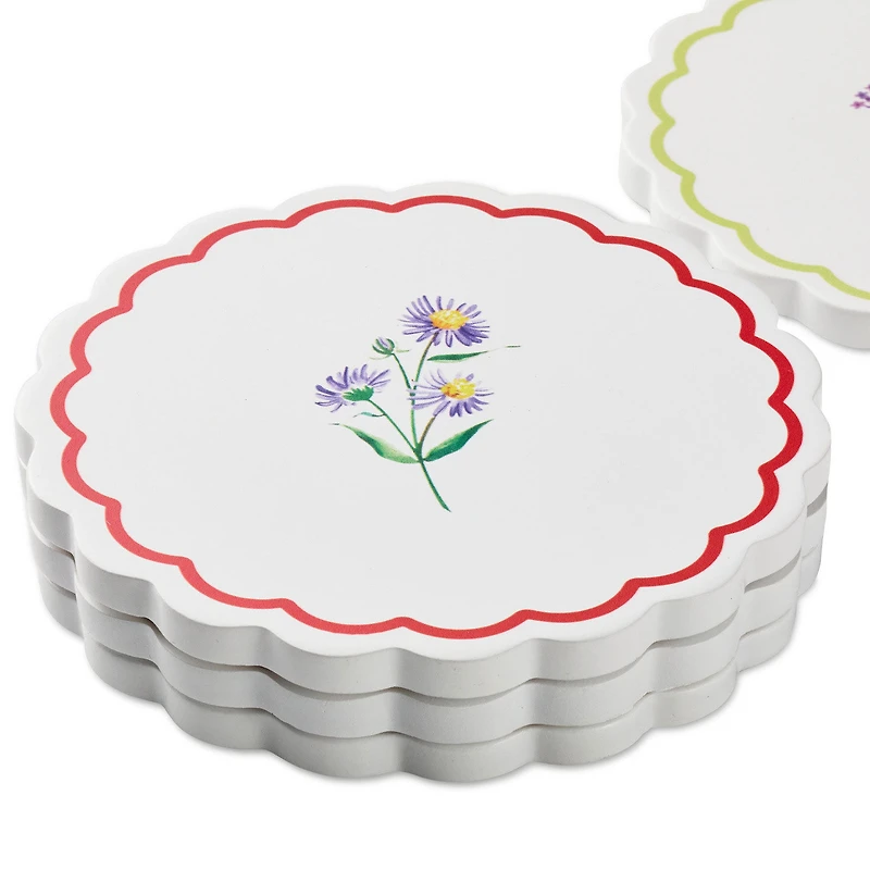 Floral Scalloped Coasters, Set of 4 for only USD 24.99 | Hallmark