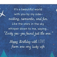 Beautiful World With You by My Side Birthday Card for Husband From Wife for only USD 6.99 | Hallmark
