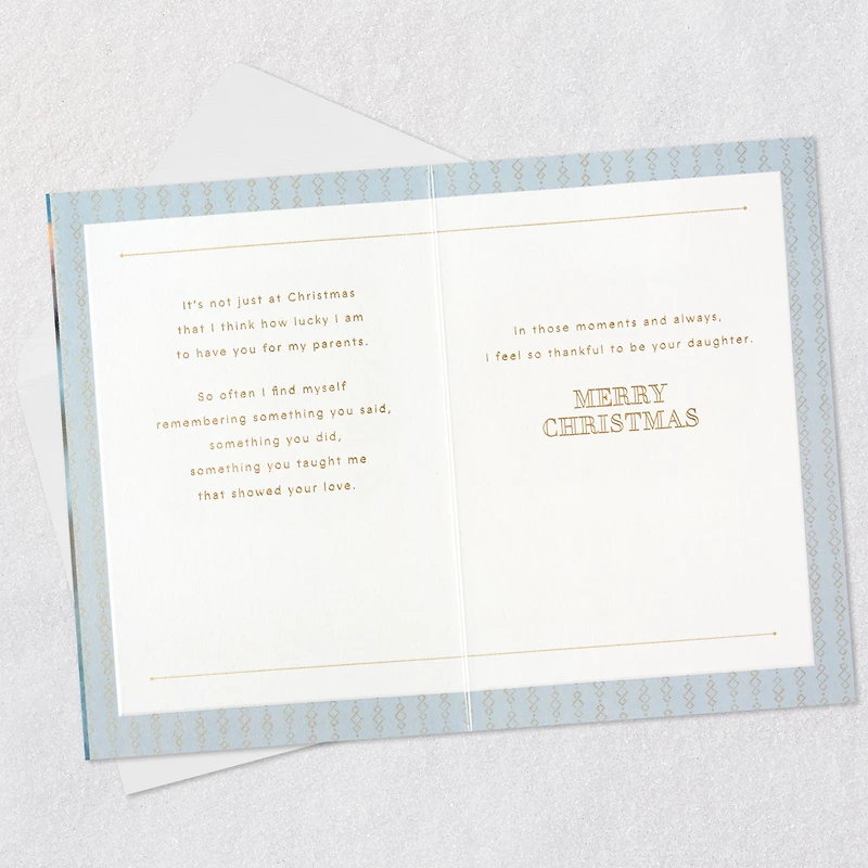 Thankful to Be Your Daughter Christmas Card for Mom and Dad for only USD 4.59 | Hallmark